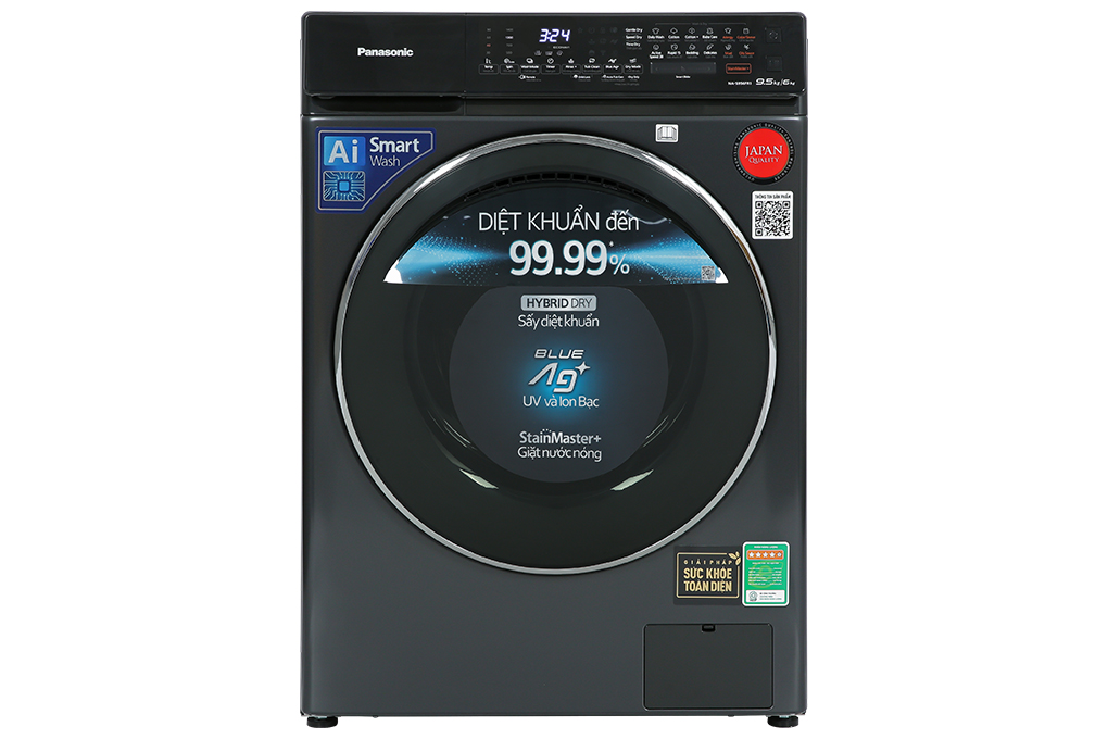 Máy giặt sấy Panasonic Inverter 9.5 kg NA-S956FR1BV(mới 2022)