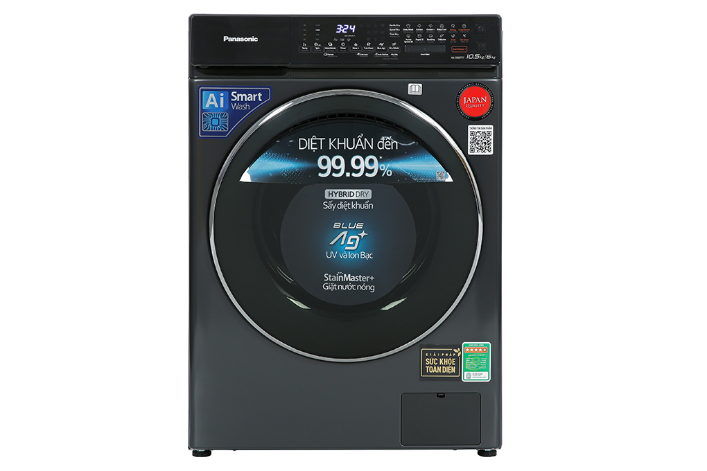 Máy giặt sấy Panasonic Inverter 10.5 kg NA-S056FR1BV(mới 2022)