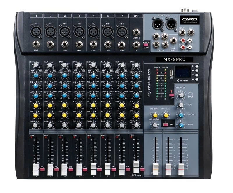 BÀN MIXER CARD MX-8 PRO