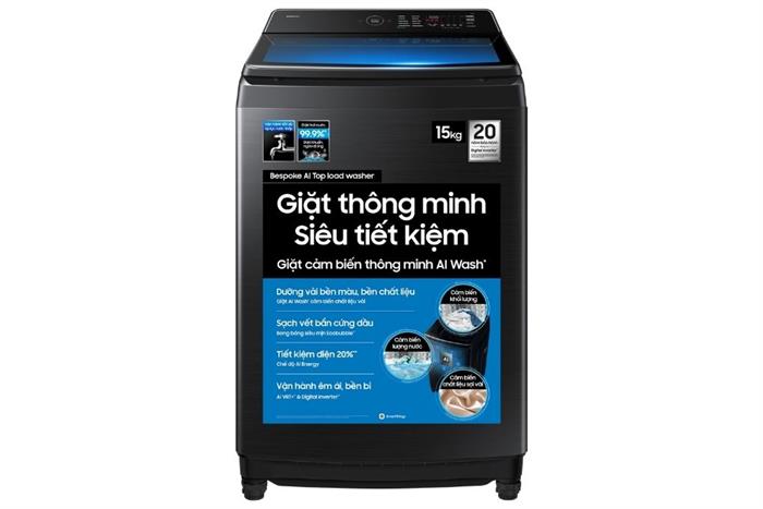 Máy giặt Samsung Inverter 15 kg WA80F15B6BSV(mẫu 2025)