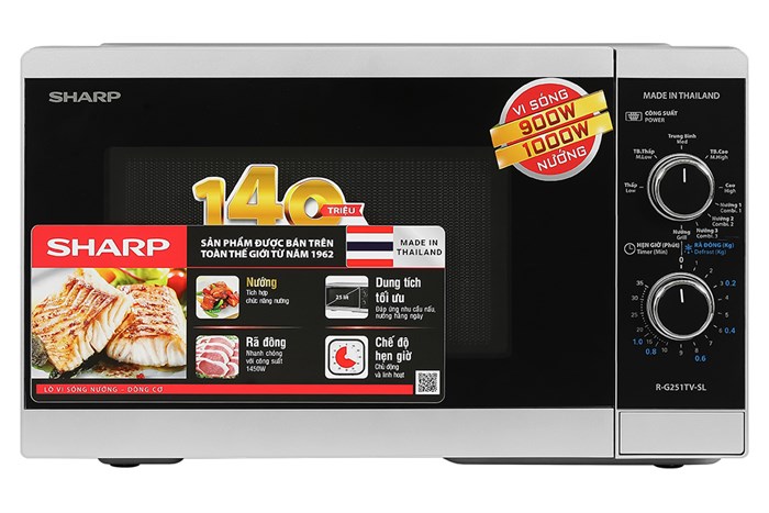 Lò vi sóng có nướng Sharp 25 lít R-G251TV-SL