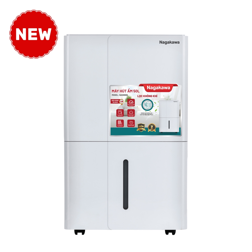 Máy hút ẩm lọc không khí 50 lít Nagakawa NAD8667
